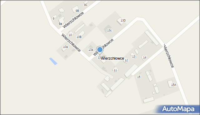 Wierzchłowce, Wierzchłowce, 11A, mapa Wierzchłowce