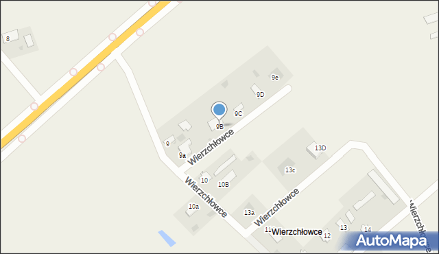 Wierzchłowce, Wierzchłowce, 9B, mapa Wierzchłowce
