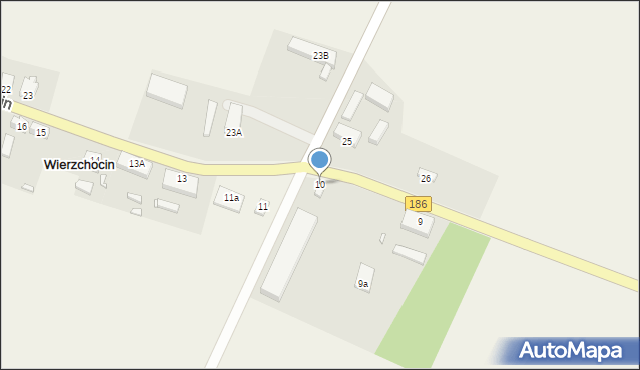 Wierzchocin, Wierzchocin, 10, mapa Wierzchocin
