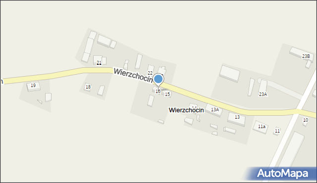 Wierzchocin, Wierzchocin, 16, mapa Wierzchocin