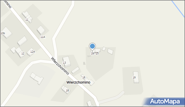 Wierzchomino, Wierzchomino, 14, mapa Wierzchomino