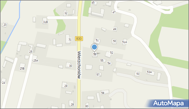 Wierzchoniów, Wierzchoniów, 56, mapa Wierzchoniów