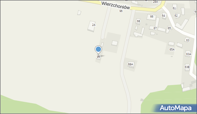 Wierzchoniów, Wierzchoniów, 95, mapa Wierzchoniów