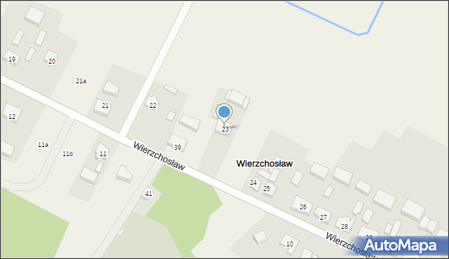 Wierzchosław, Wierzchosław, 23, mapa Wierzchosław