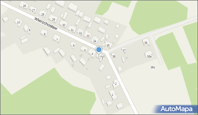 Wierzchosław, Wierzchosław, 3a, mapa Wierzchosław