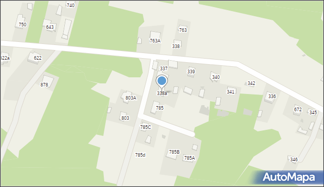 Wierzchosławice, Wierzchosławice, 338a, mapa Wierzchosławice
