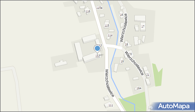 Wierzchosławice, Wierzchosławice, 112, mapa Wierzchosławice