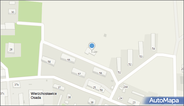 Wierzchosławice, Wierzchosławice, 56a, mapa Wierzchosławice