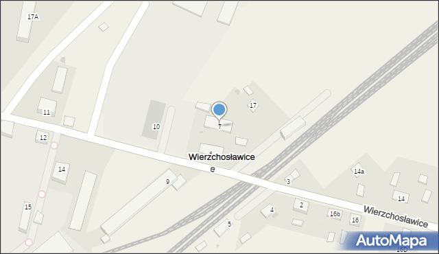 Wierzchosławice, Wierzchosławice, 7, mapa Wierzchosławice