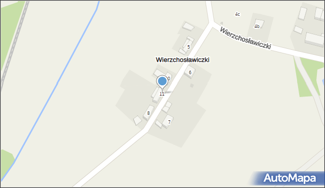 Wierzchosławiczki, Wierzchosławiczki, 11, mapa Wierzchosławiczki