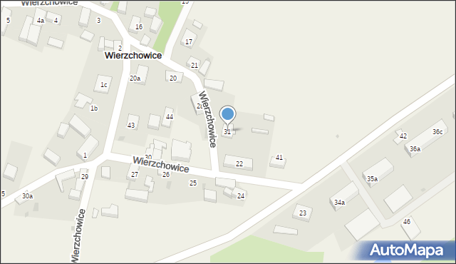 Wierzchowice, Wierzchowice, 31, mapa Wierzchowice