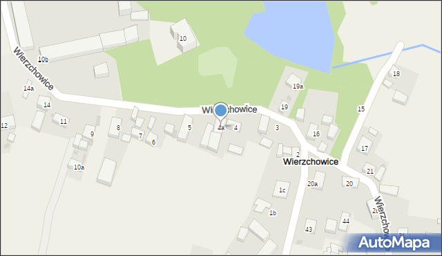 Wierzchowice, Wierzchowice, 4a, mapa Wierzchowice