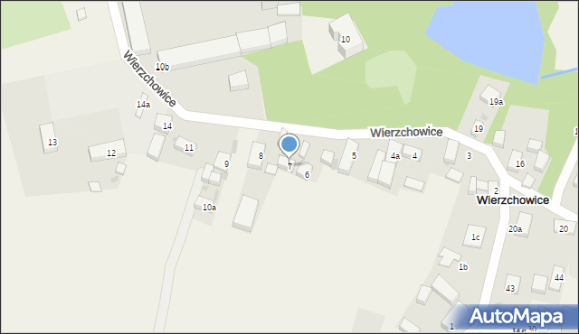 Wierzchowice, Wierzchowice, 7, mapa Wierzchowice