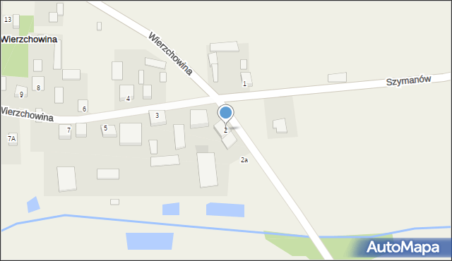 Wierzchowina, Wierzchowina, 2, mapa Wierzchowina