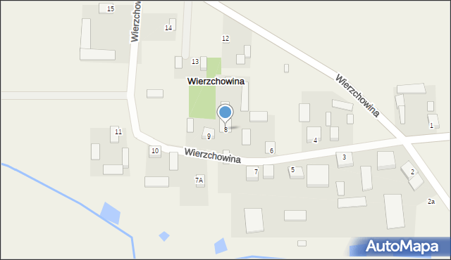 Wierzchowina, Wierzchowina, 8, mapa Wierzchowina