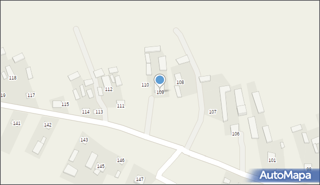 Wierzchowina, Wierzchowina, 109, mapa Wierzchowina