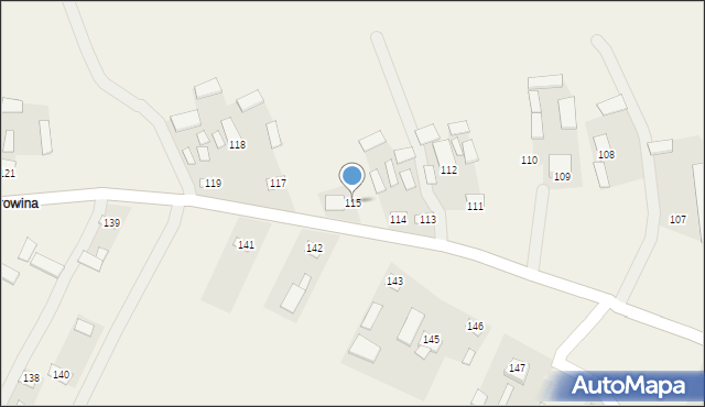 Wierzchowina, Wierzchowina, 115, mapa Wierzchowina