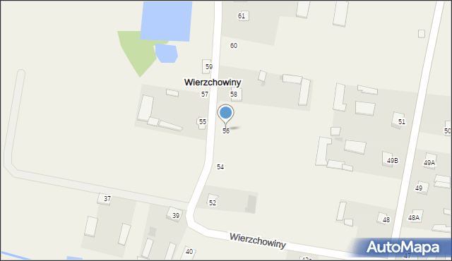 Wierzchowiny, Wierzchowiny, 56, mapa Wierzchowiny