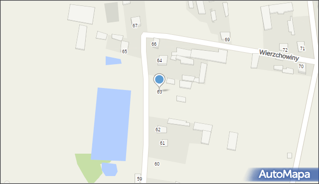 Wierzchowiny, Wierzchowiny, 63, mapa Wierzchowiny