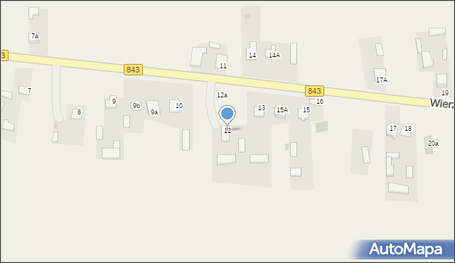 Wierzchowiny, Wierzchowiny, 12, mapa Wierzchowiny