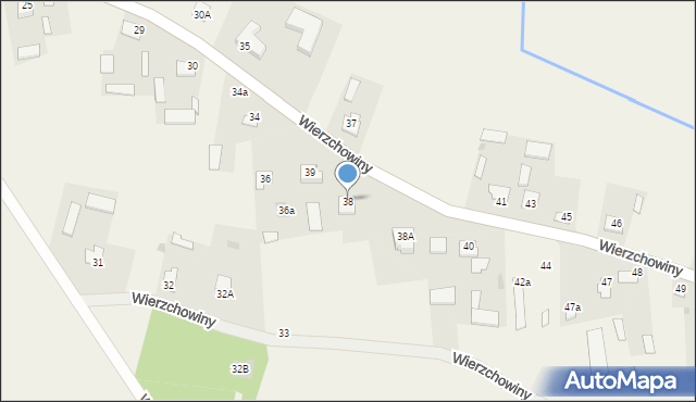 Wierzchowiny, Wierzchowiny, 38, mapa Wierzchowiny
