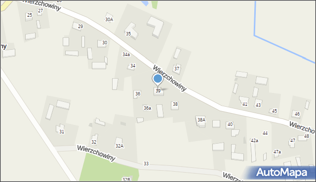 Wierzchowiny, Wierzchowiny, 39, mapa Wierzchowiny