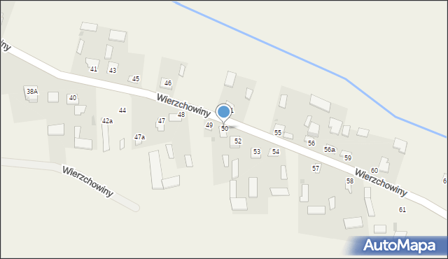Wierzchowiny, Wierzchowiny, 50, mapa Wierzchowiny