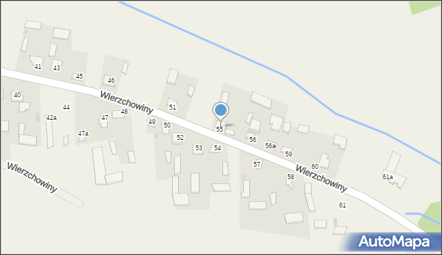 Wierzchowiny, Wierzchowiny, 55a, mapa Wierzchowiny