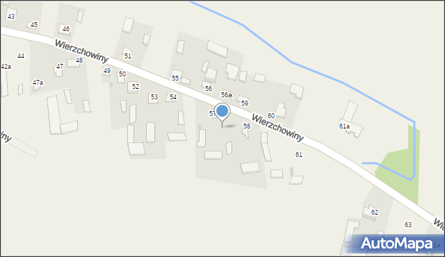 Wierzchowiny, Wierzchowiny, 57a, mapa Wierzchowiny