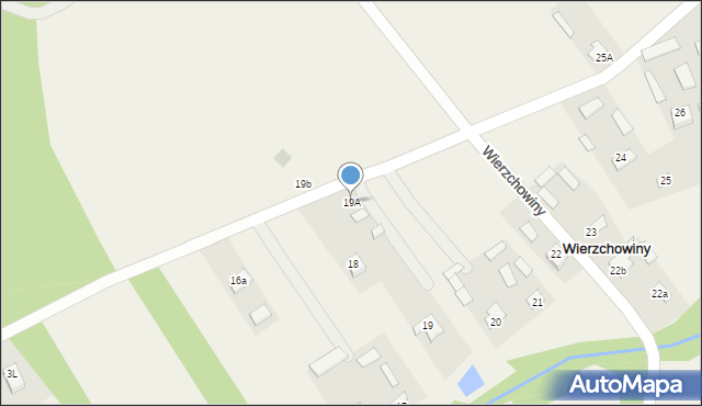 Wierzchowiny, Wierzchowiny, 19A, mapa Wierzchowiny