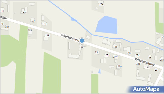 Wierzchowiny, Wierzchowiny, 24, mapa Wierzchowiny