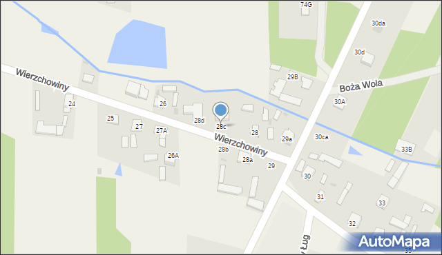 Wierzchowiny, Wierzchowiny, 28c, mapa Wierzchowiny