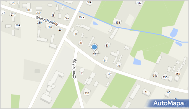 Wierzchowiny, Wierzchowiny, 32, mapa Wierzchowiny