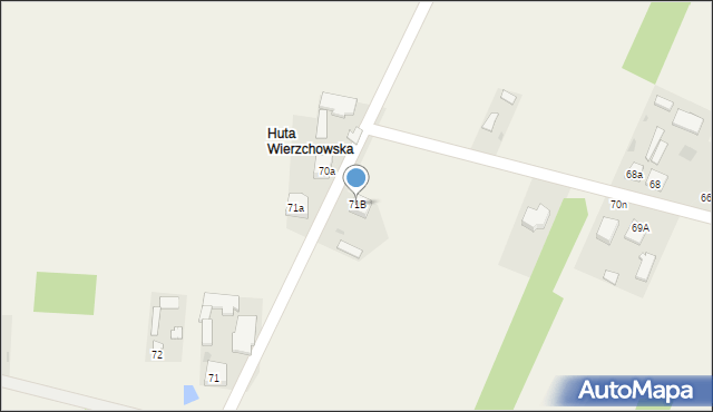 Wierzchowiny, Wierzchowiny, 71B, mapa Wierzchowiny