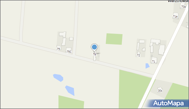Wierzchowiny, Wierzchowiny, 74, mapa Wierzchowiny