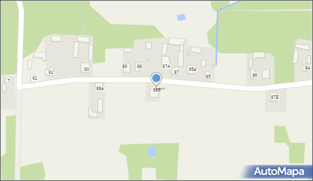 Wierzchowiny, Wierzchowiny, 88E, mapa Wierzchowiny