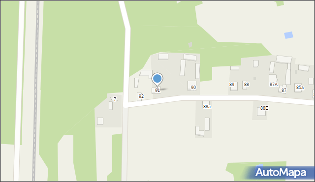 Wierzchowiny, Wierzchowiny, 91, mapa Wierzchowiny