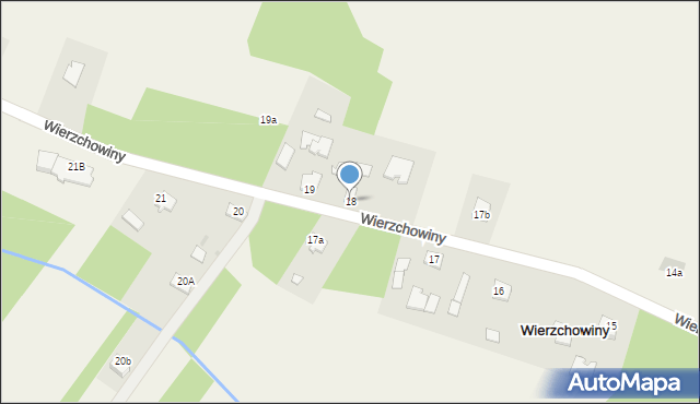 Wierzchowiny, Wierzchowiny, 18, mapa Wierzchowiny