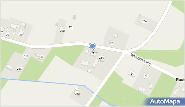 Wierzchowiny, Wierzchowiny, 27, mapa Wierzchowiny