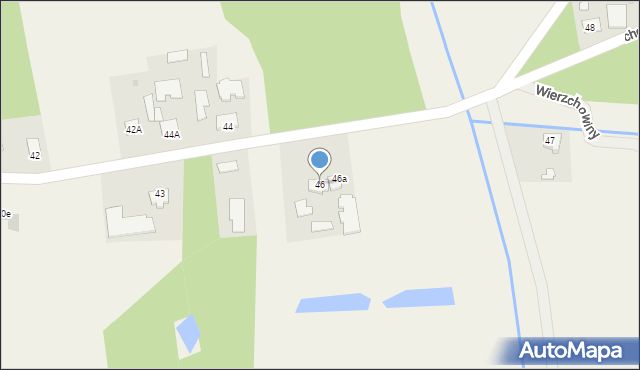 Wierzchowiny, Wierzchowiny, 46, mapa Wierzchowiny