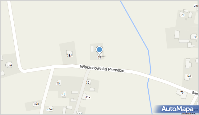 Wierzchowiska, Wierzchowiska Drugie, 38, mapa Wierzchowiska