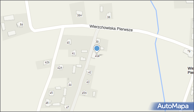 Wierzchowiska, Wierzchowiska Drugie, 41a, mapa Wierzchowiska