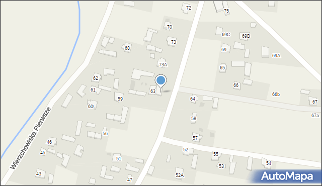 Wierzchowiska, Wierzchowiska Pierwsze, 63A, mapa Wierzchowiska