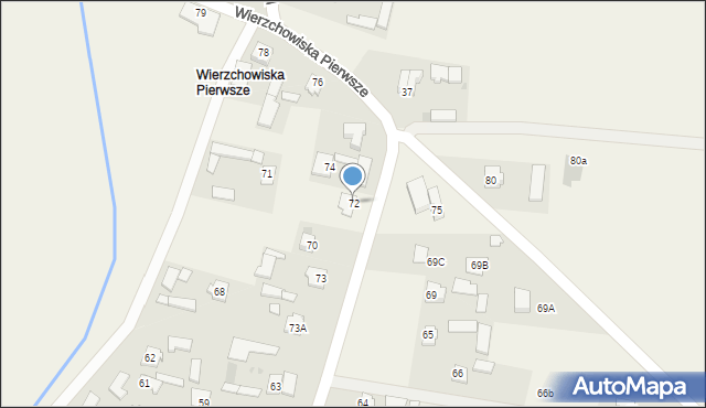 Wierzchowiska, Wierzchowiska Pierwsze, 72, mapa Wierzchowiska