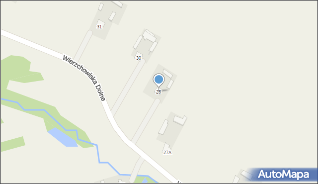Wierzchowiska Dolne, Wierzchowiska Dolne, 28, mapa Wierzchowiska Dolne