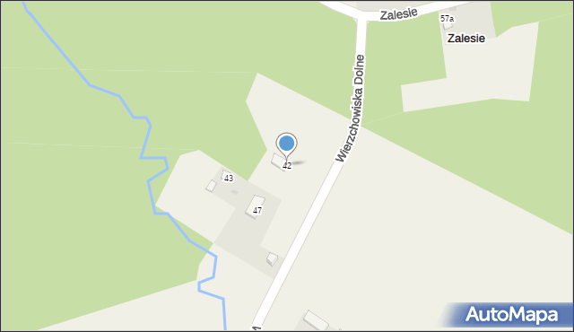 Wierzchowiska Dolne, Wierzchowiska Dolne, 42, mapa Wierzchowiska Dolne