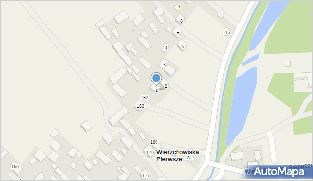 Wierzchowiska Drugie, Wierzchowiska Drugie, 1, mapa Wierzchowiska Drugie