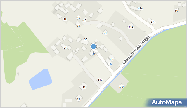 Wierzchowiska Drugie, Wierzchowiska Drugie, 35, mapa Wierzchowiska Drugie