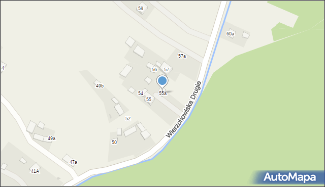 Wierzchowiska Drugie, Wierzchowiska Drugie, 55a, mapa Wierzchowiska Drugie