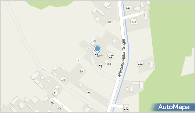 Wierzchowiska Drugie, Wierzchowiska Drugie, 78a, mapa Wierzchowiska Drugie